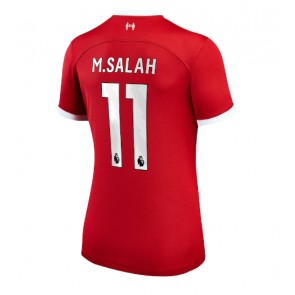 Lacne Ženy Futbalové dres Liverpool Mohamed Salah #11 2023-24 Krátky Rukáv - Domáci